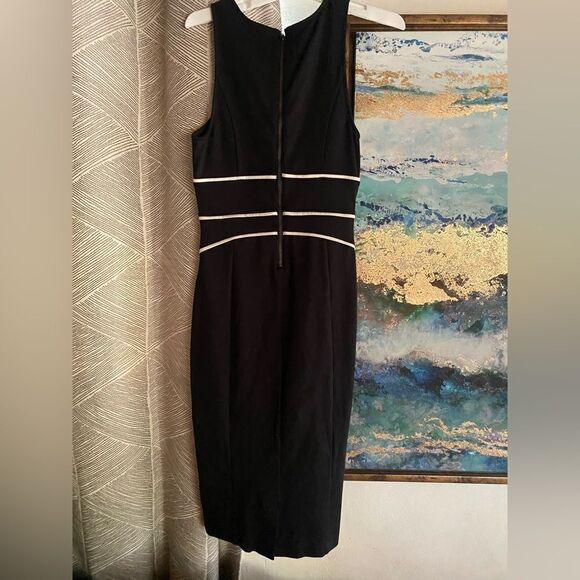 Anthropologie Maeve black sleeveless dress a. half leg size 2 - Picture 2 of 7